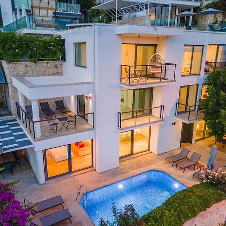 Luxus Villa Skyla mit 5 Schlafzimmern&Meer-Blick Kaş Exterior foto